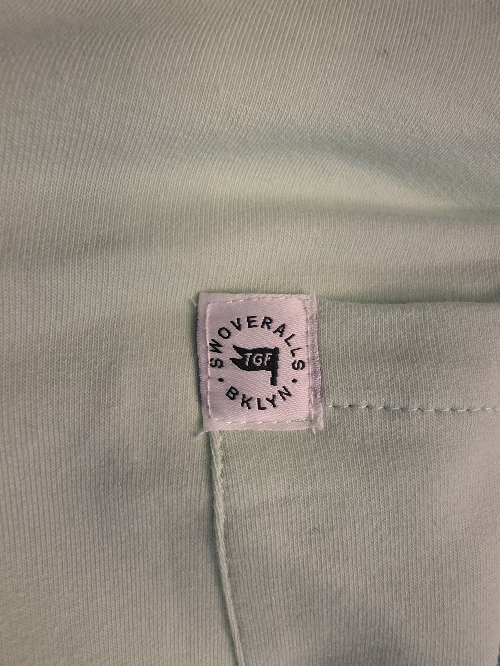 Light Mint Green Swoveralls Size XL - Picture 5 of 5
